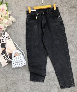 شلوار مام استایل ذغالی (2247)