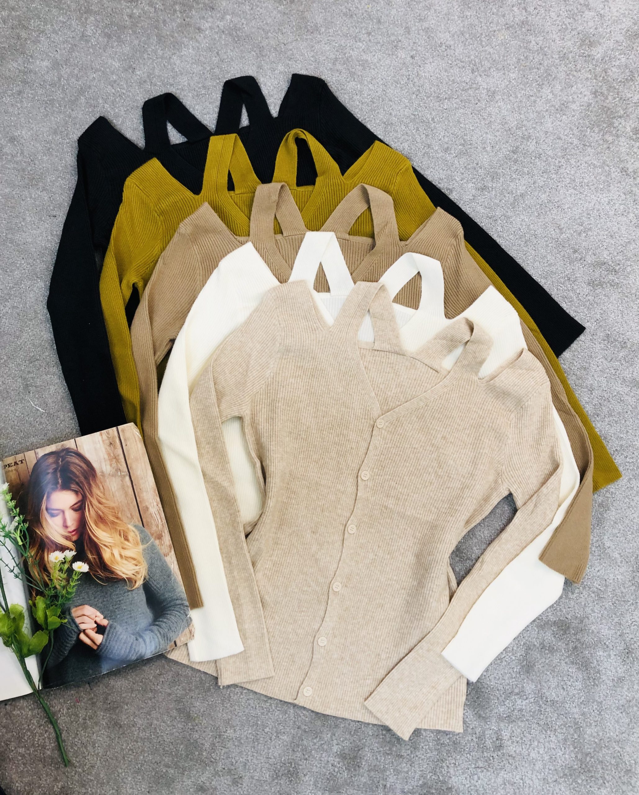 بافت وارداتی جلو دکمه سرشانه تاپی(3693)