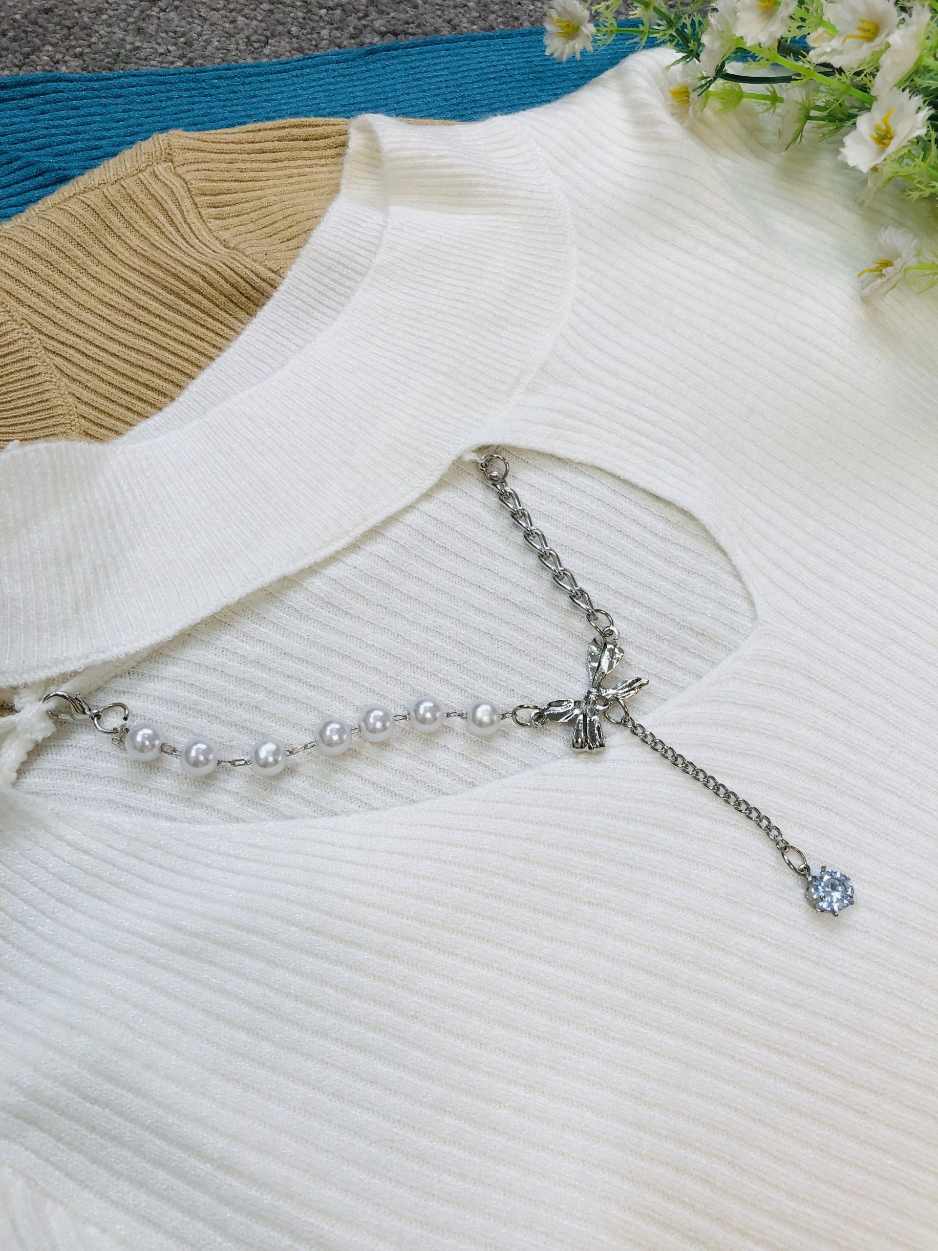 بافت سینه باز اویزدار(3724) - Image 2