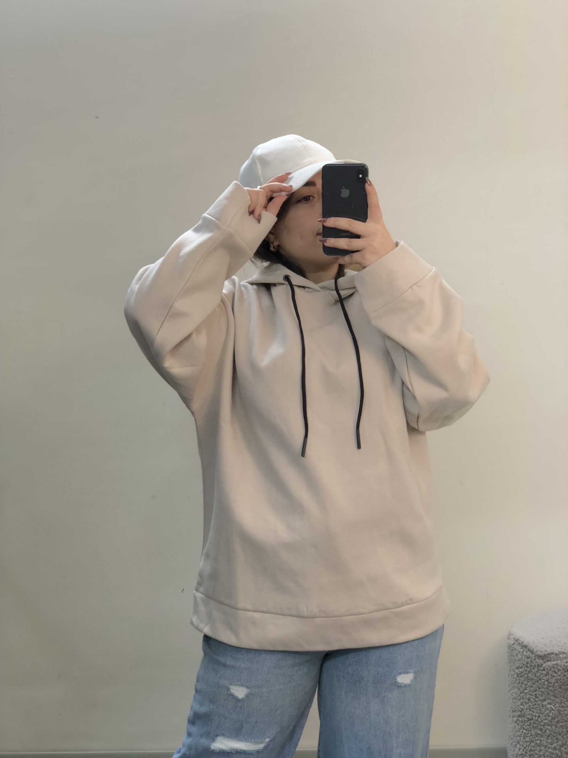 هودی تک بدون جیب کرم(2856) - Image 3