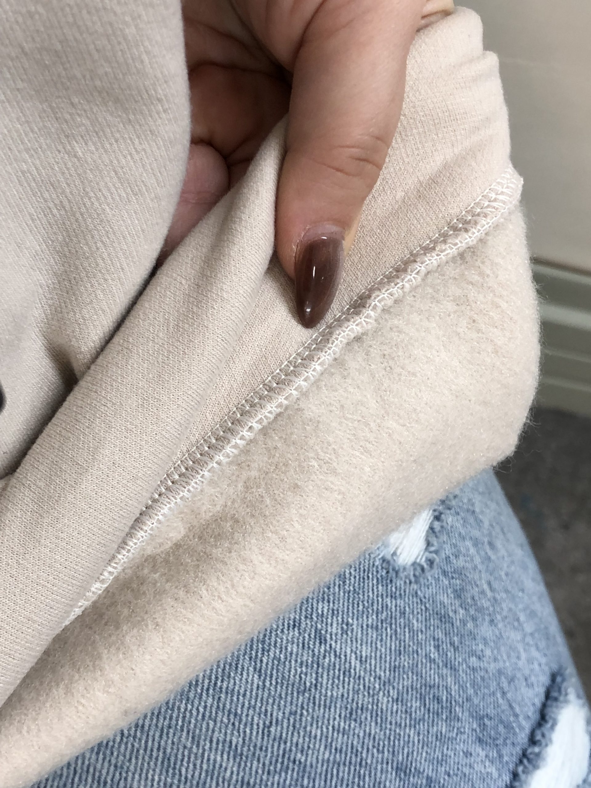 هودی تک بدون جیب کرم(2856) - Image 4