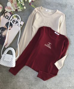 کراپ تیشرت گلدوزی شنل(3706)