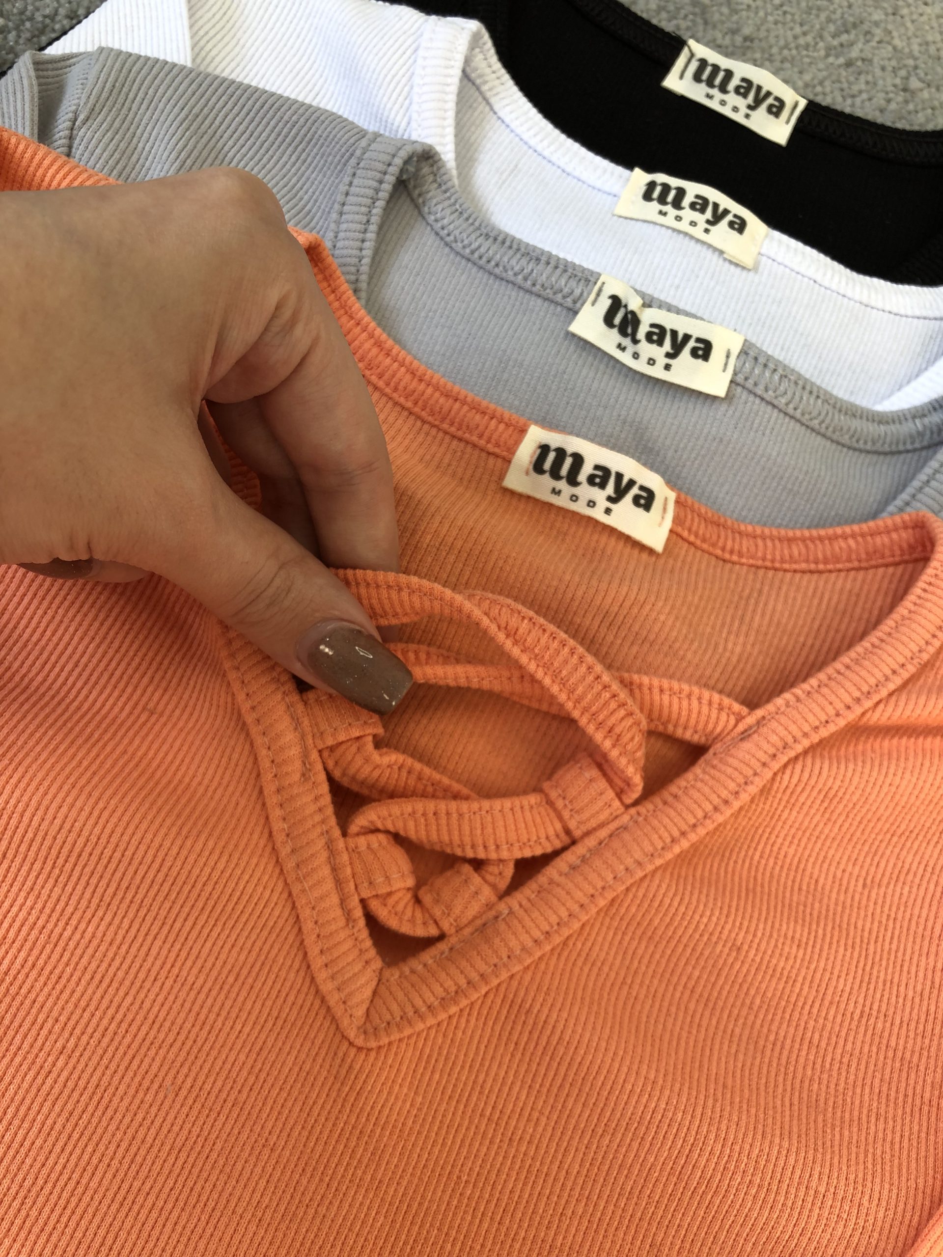 بلوز یقه هفت بند بندی (2799) - Image 8