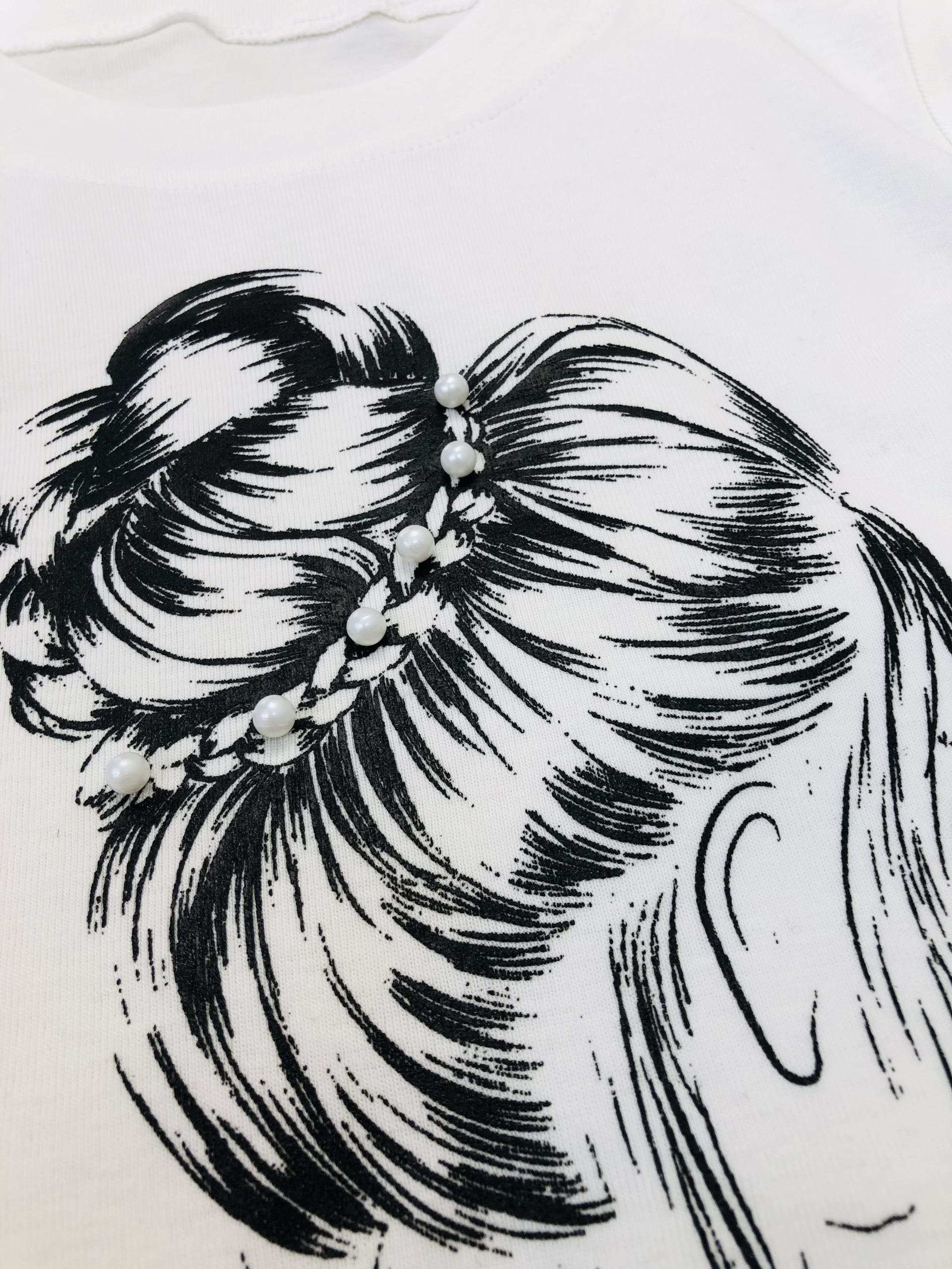 کراپ چاپ دختر استین بلند (3695) - Image 2