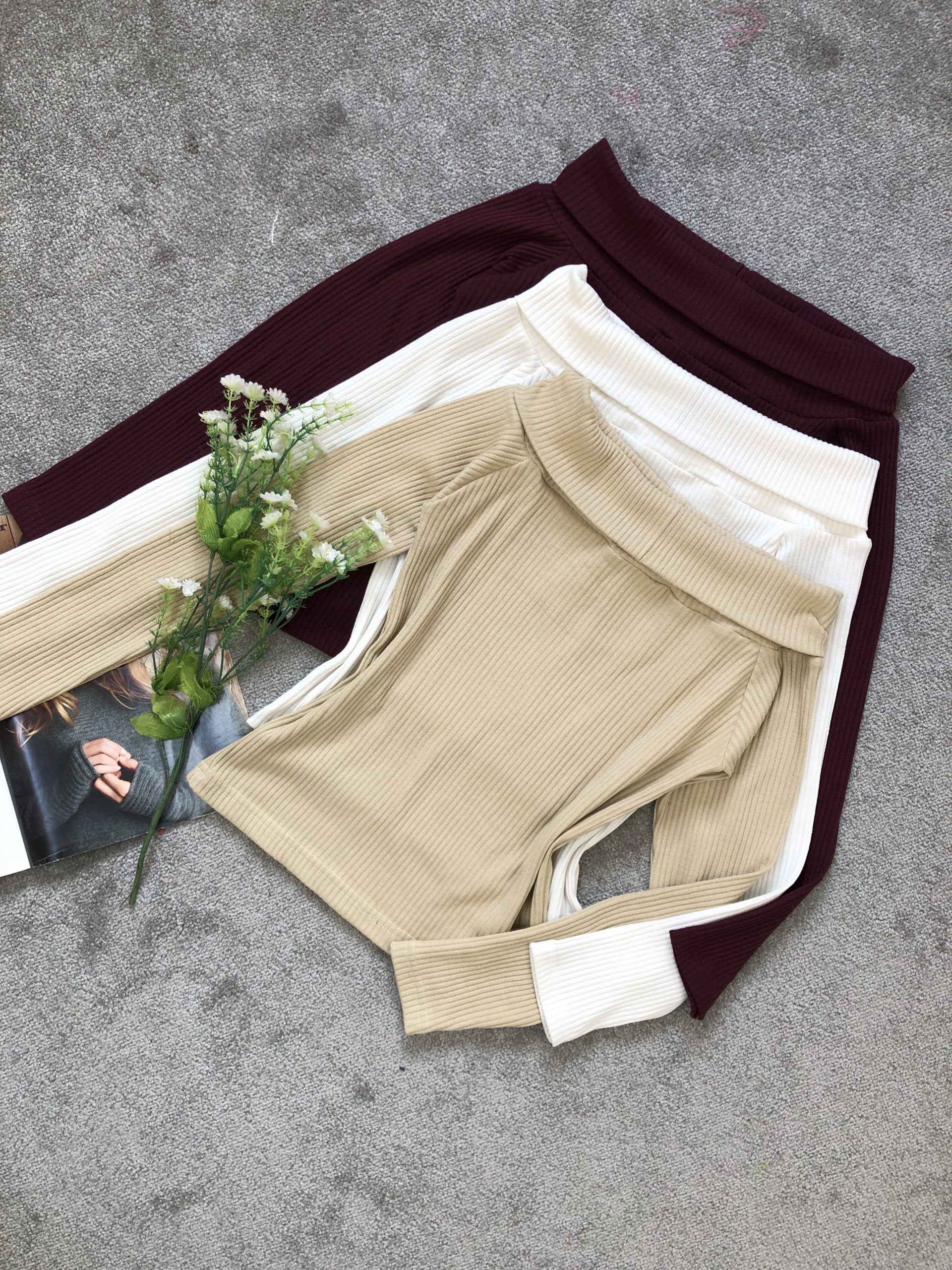 کراپ کرکره ای یقه قایقی(3712)