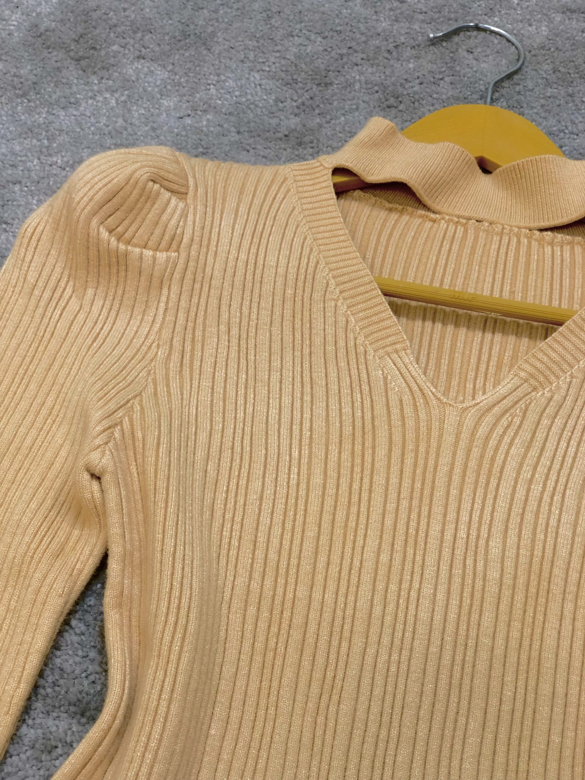 بافت وارداتی استین پف یقه هفت گردنی (3694) - Image 6