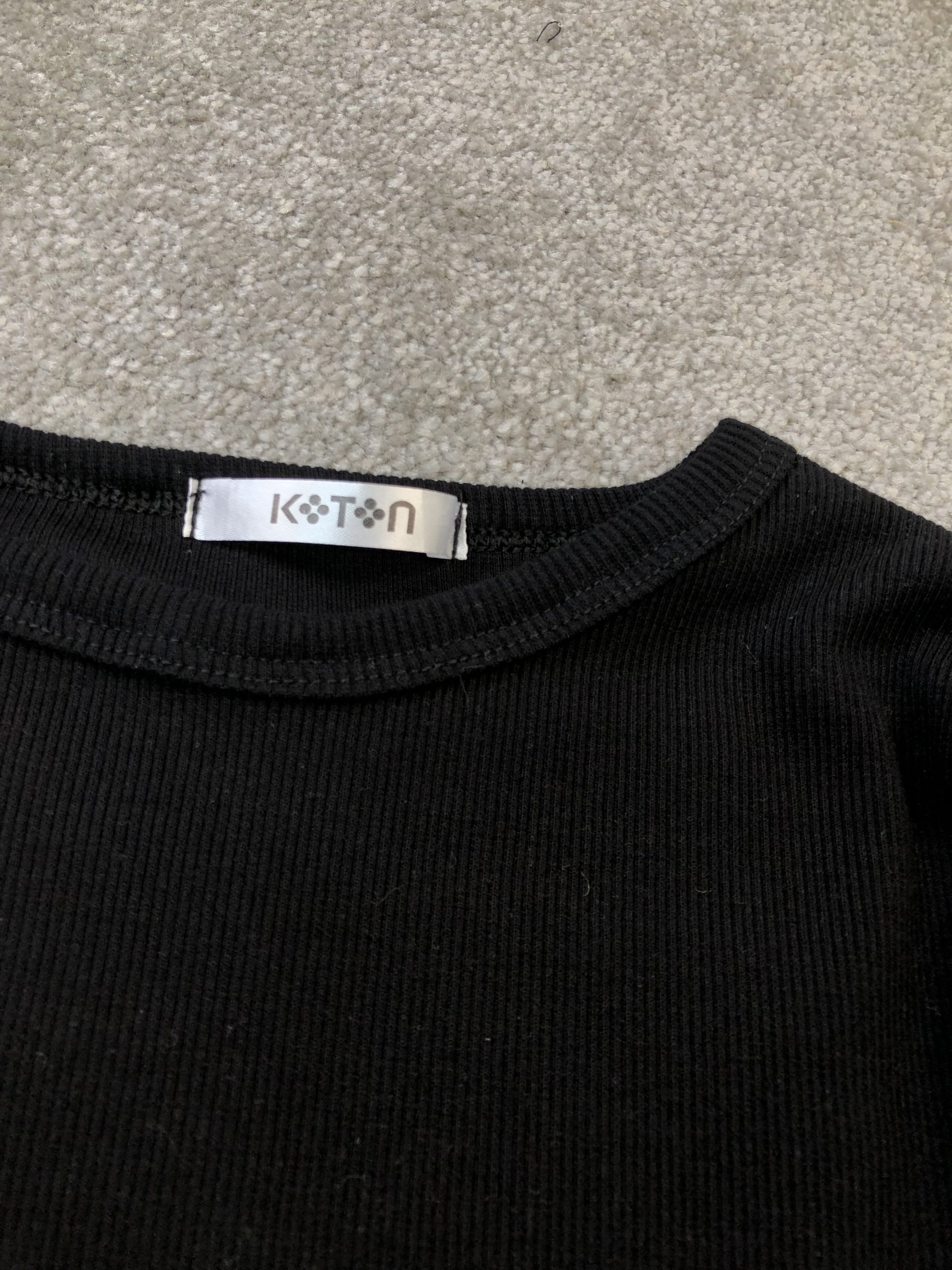 بادی یقه گرد مشکی koton(3700) - Image 2