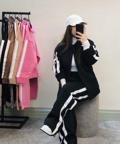 ست سوییشرت و بگ بغل خط (3161)