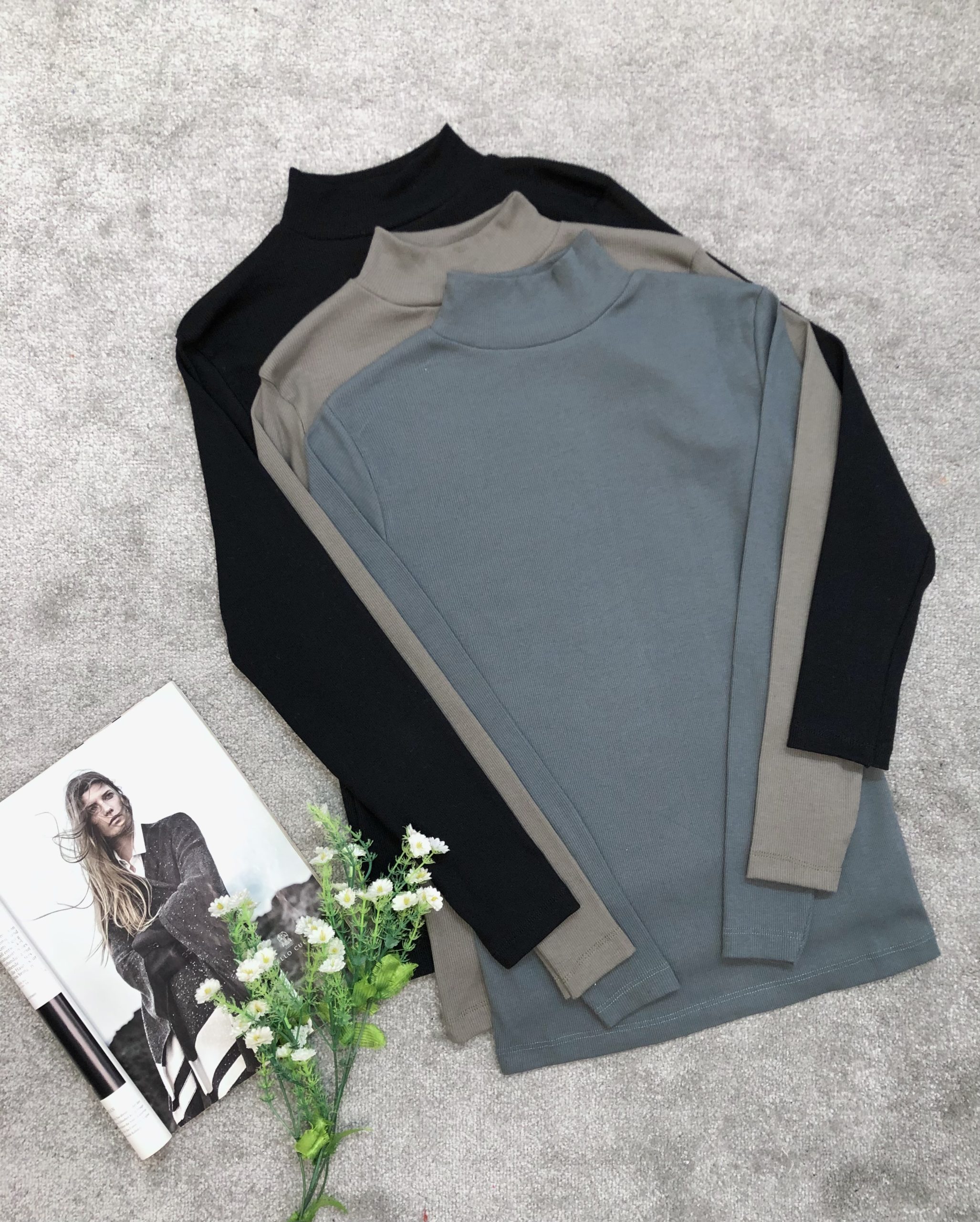 بلوزیقه ایستاده قواره دارkoton (3704) - Image 4