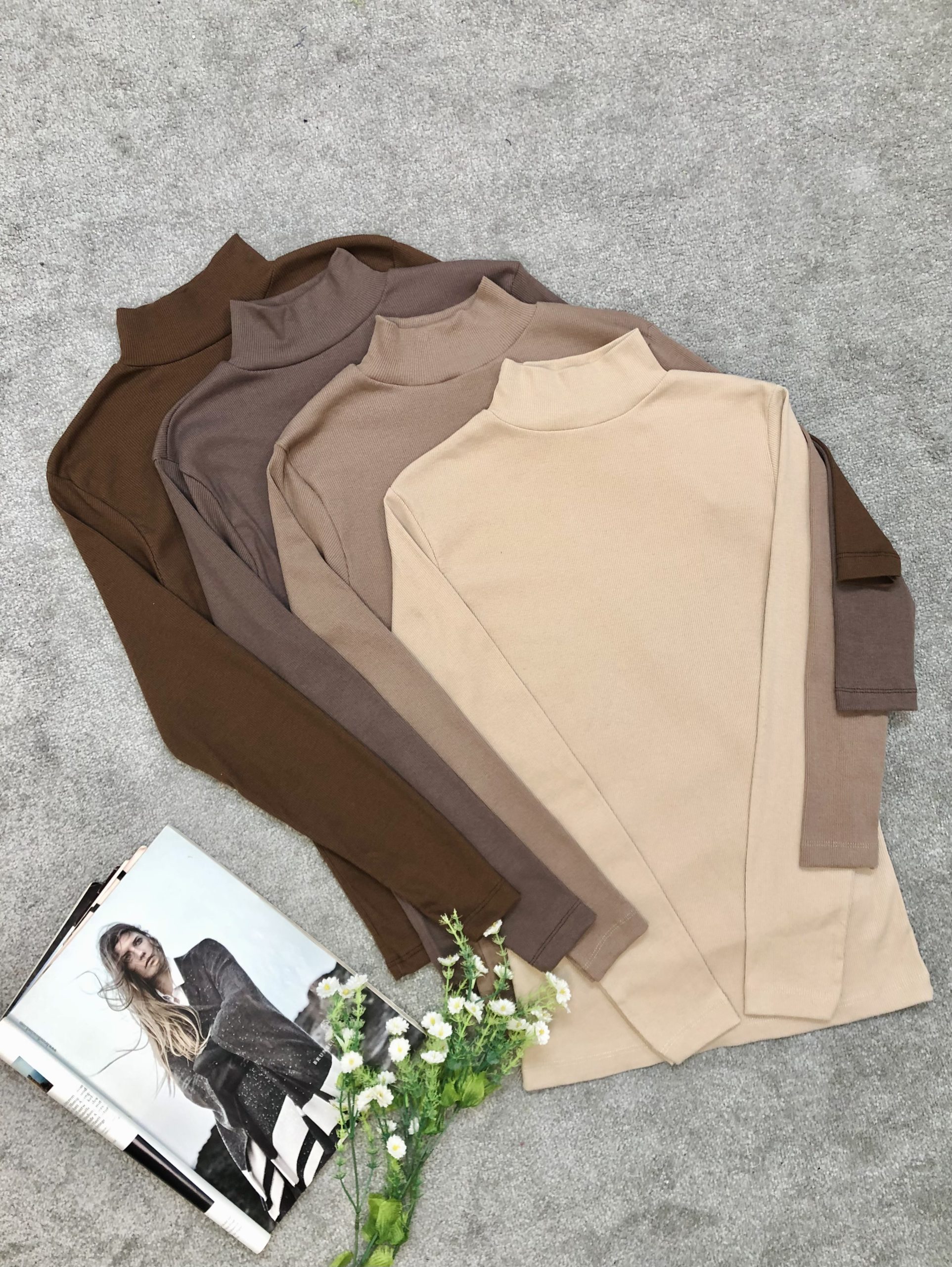 بلوزیقه ایستاده قواره دارkoton (3704)