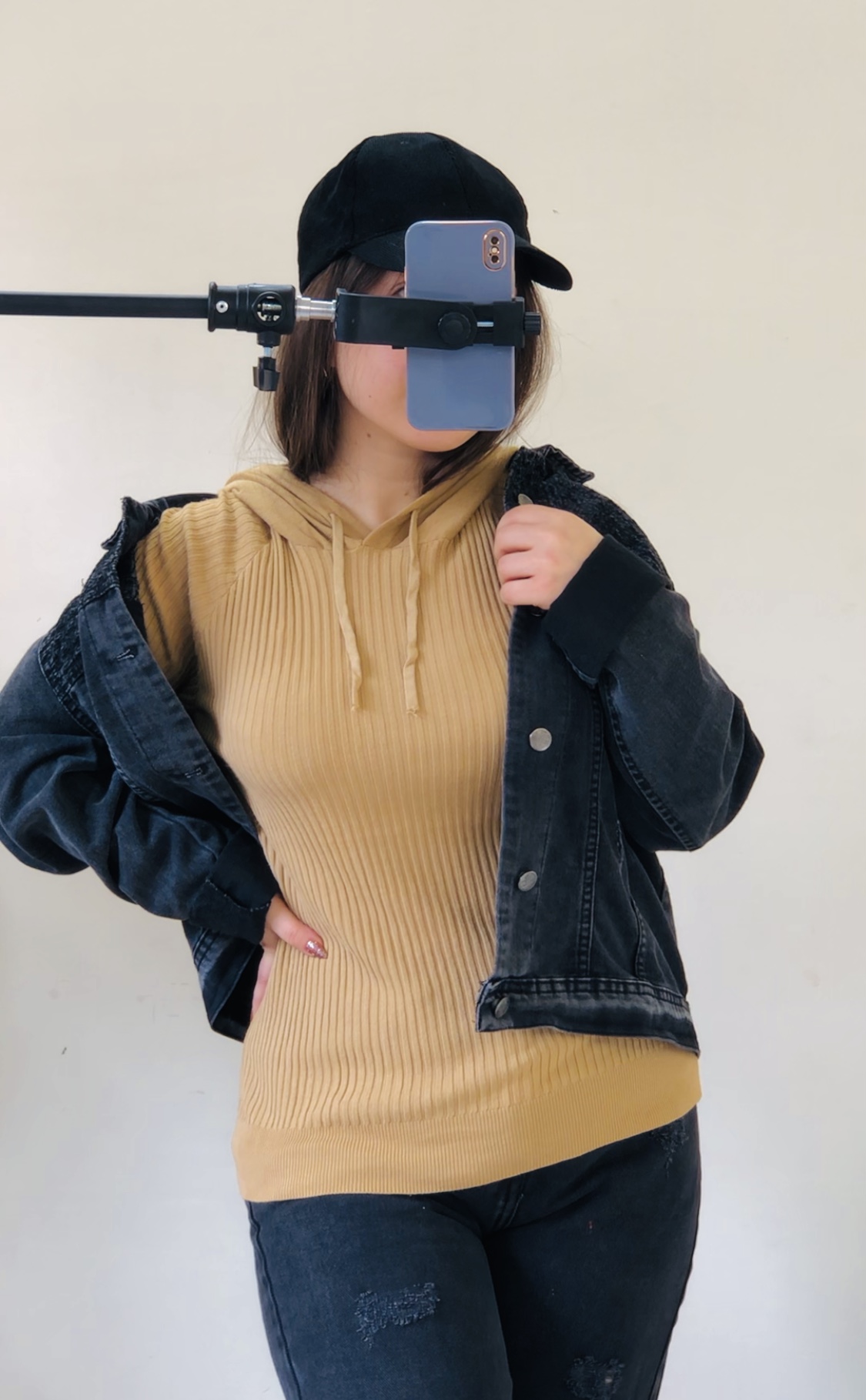 بافت استین رگلان کلاهدار (3157) - Image 4