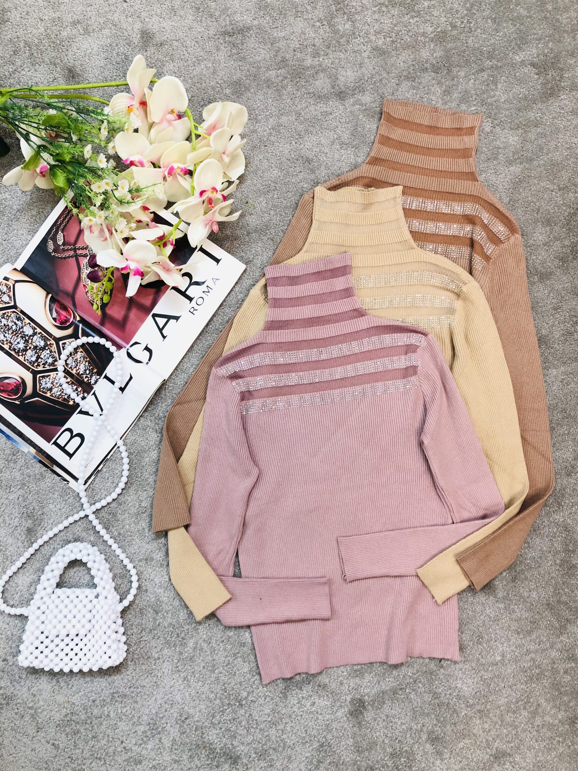 بافت بالانگین دار یقه اسکی(3725)