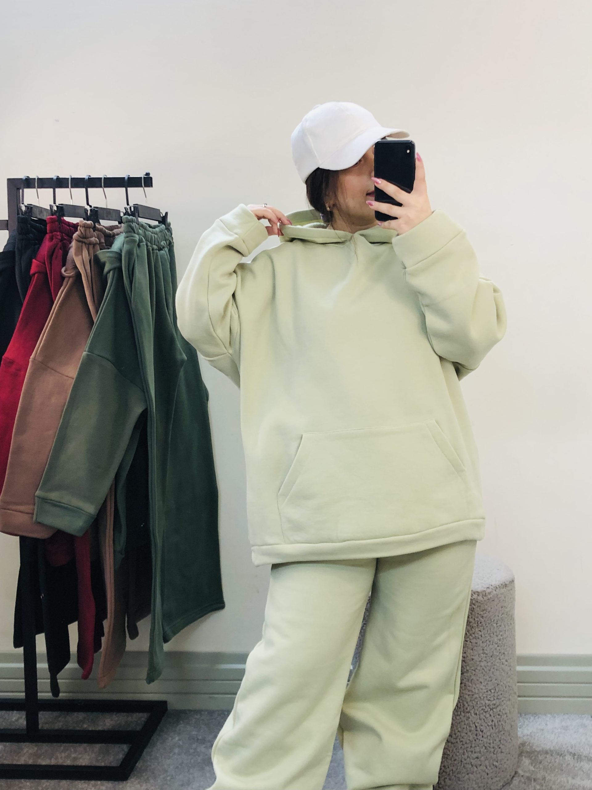 ست هودی شلوار بگ ساده(3717) - Image 7