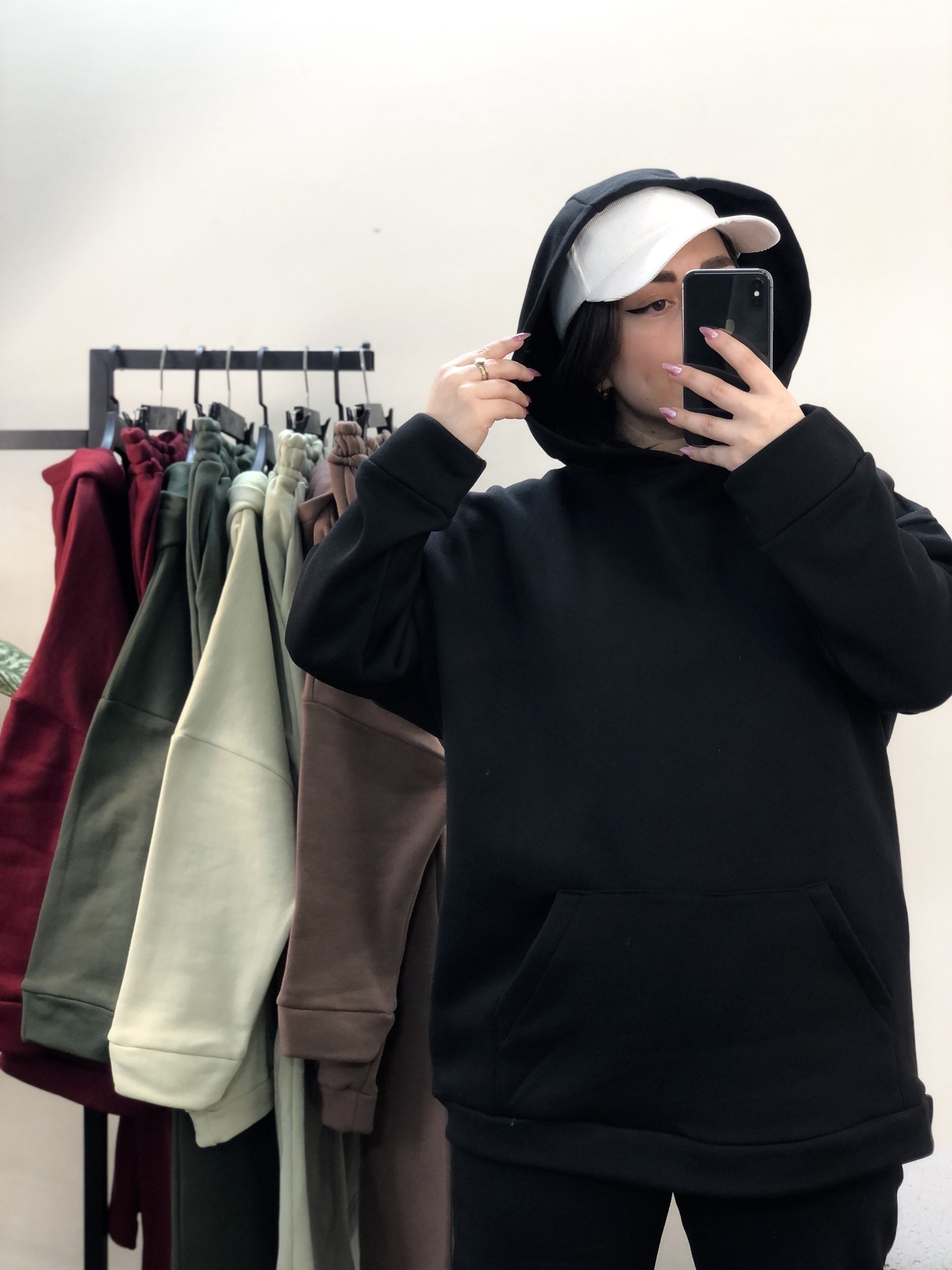 ست هودی شلوار بگ ساده(3717) - Image 10