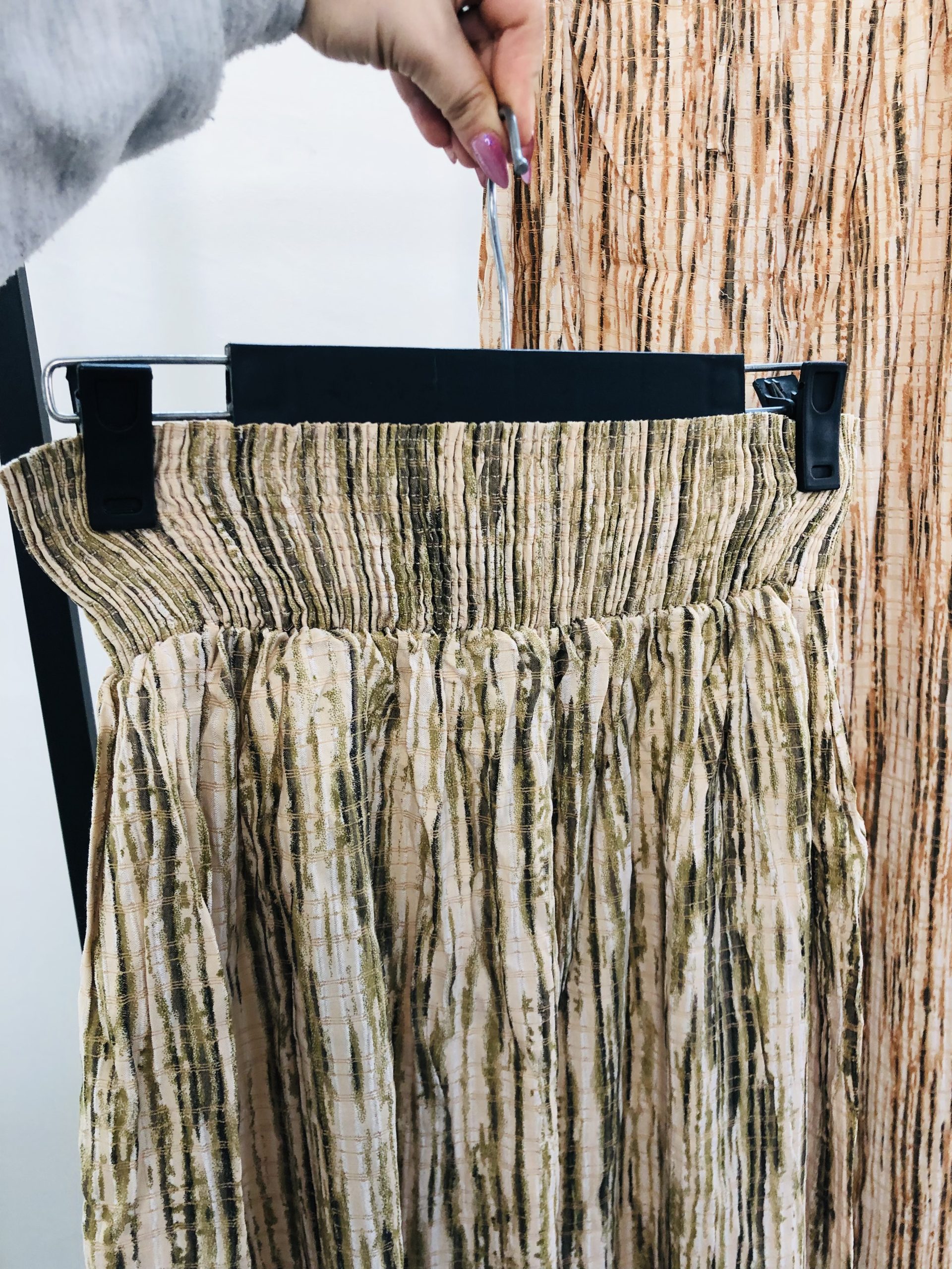 شلوار کمرپهن کشی طرحدار خطی (3109) - Image 4