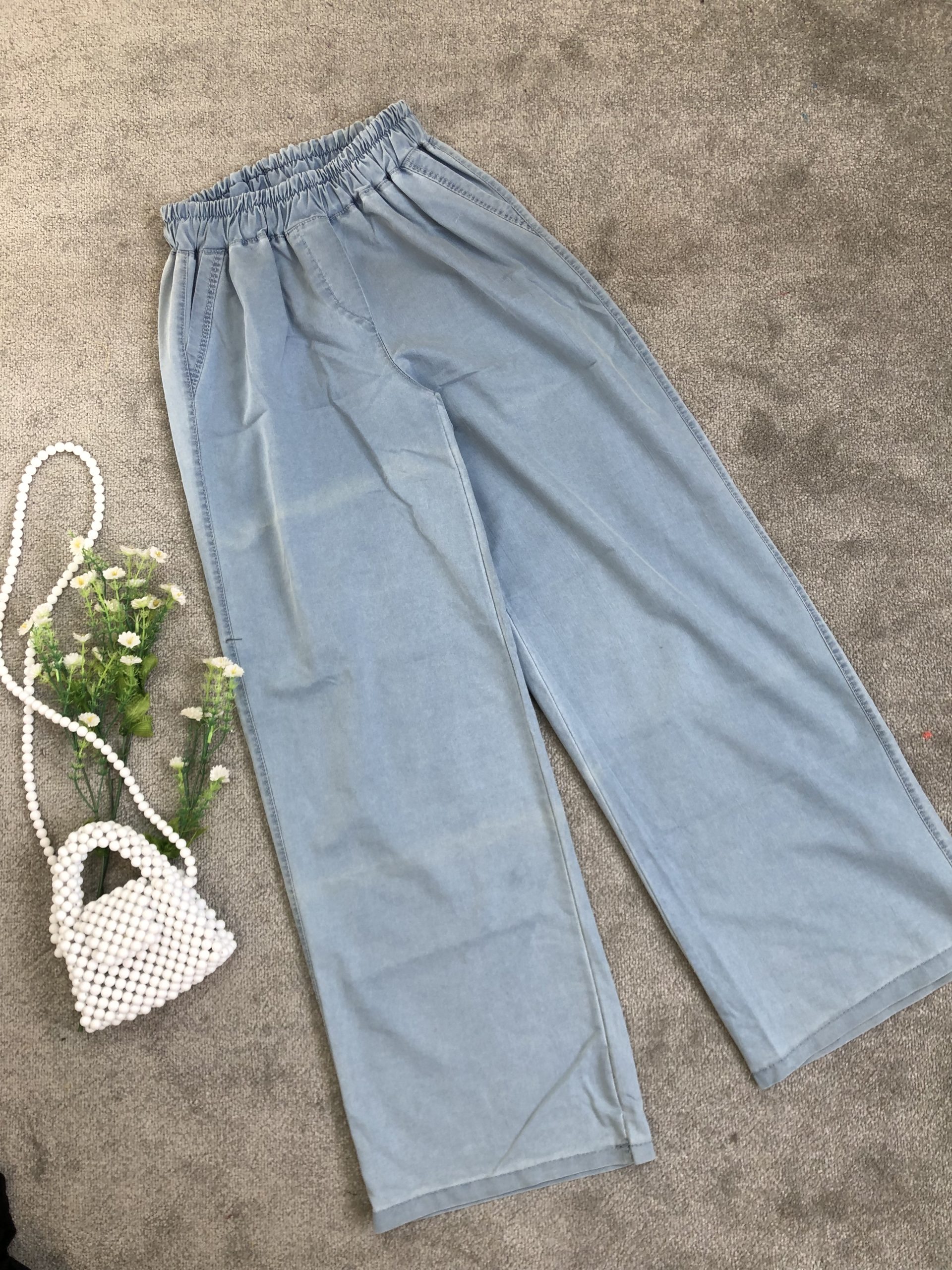 ایراد دار شلوار بگ جین کاغذی(2737)