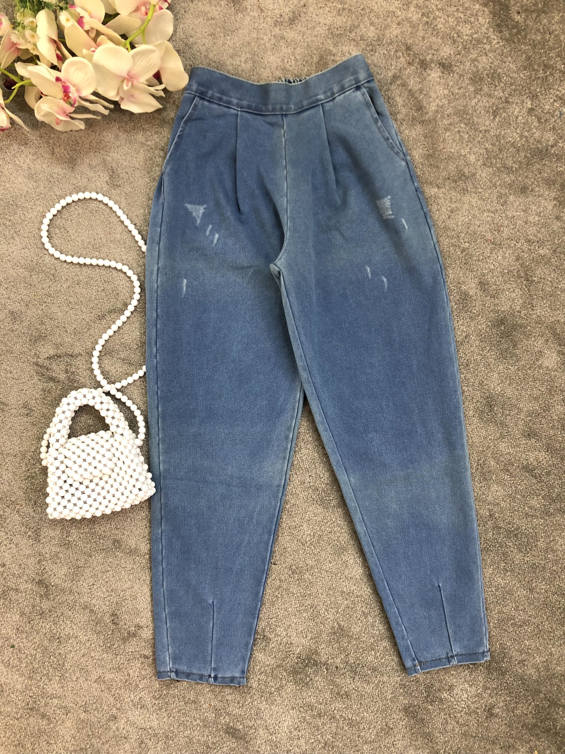 شلوار مام جین کاغذی(1606) - Image 2