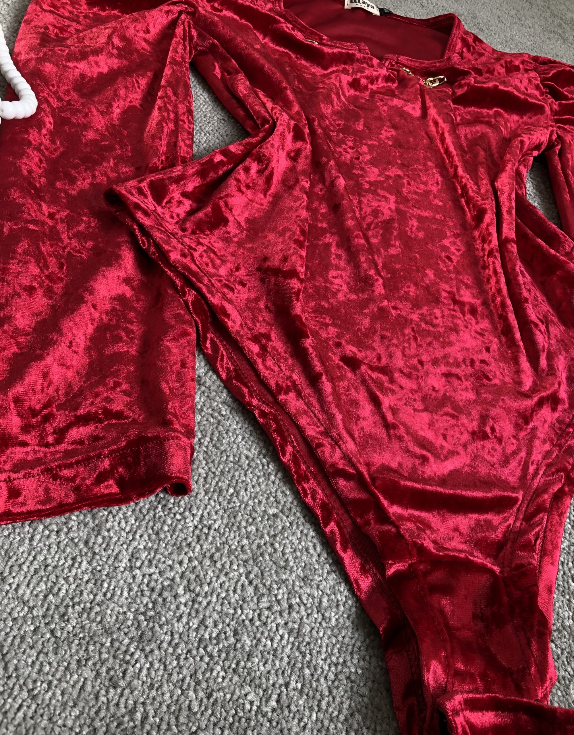 بادی مخمل قرمز زنجیردار(2884) - Image 7