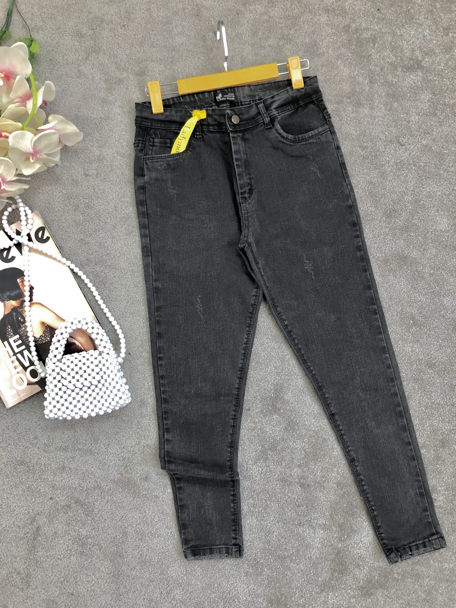 شلوار جین جذب ذغالی(2055)