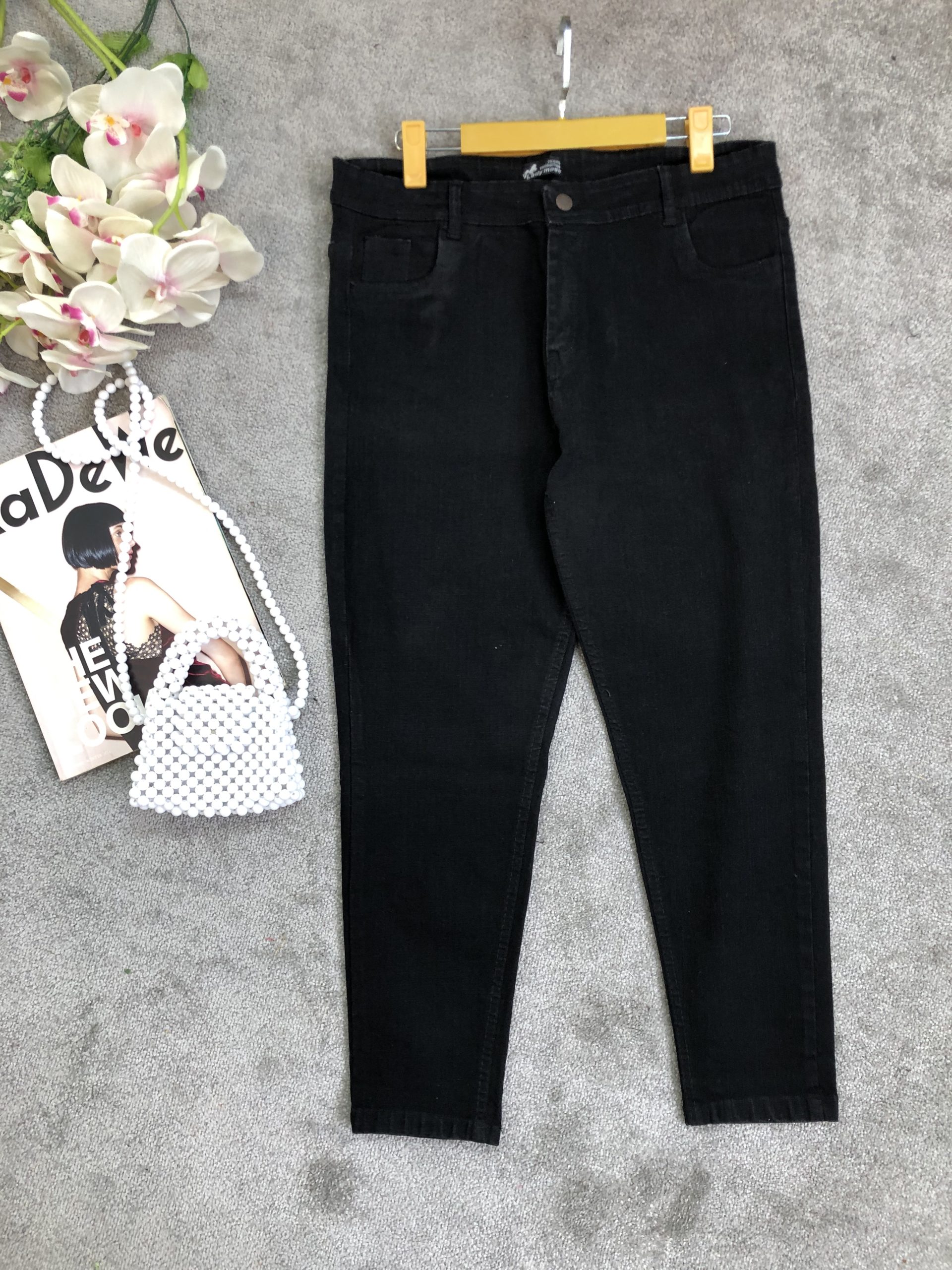 شلوار جین جذب مشکی (2053)