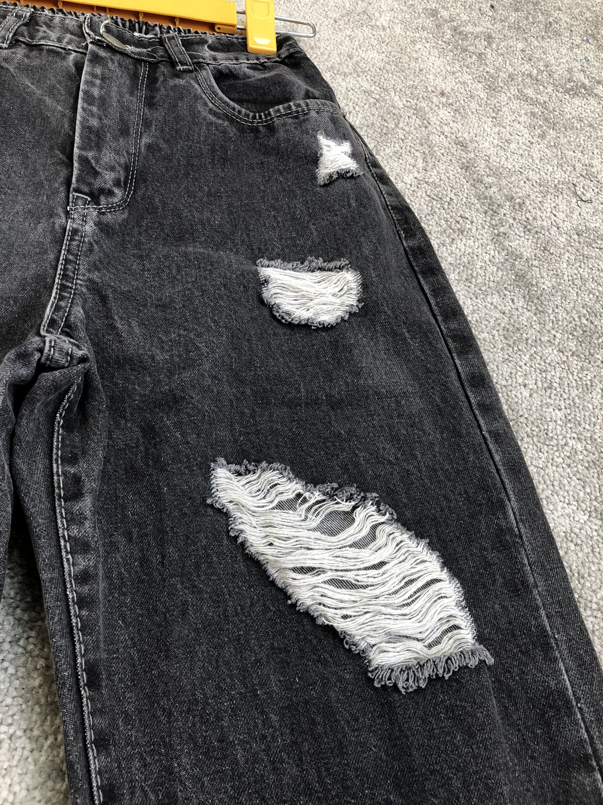 شلوار مام زاپ دار ذغالی (1490) - Image 2