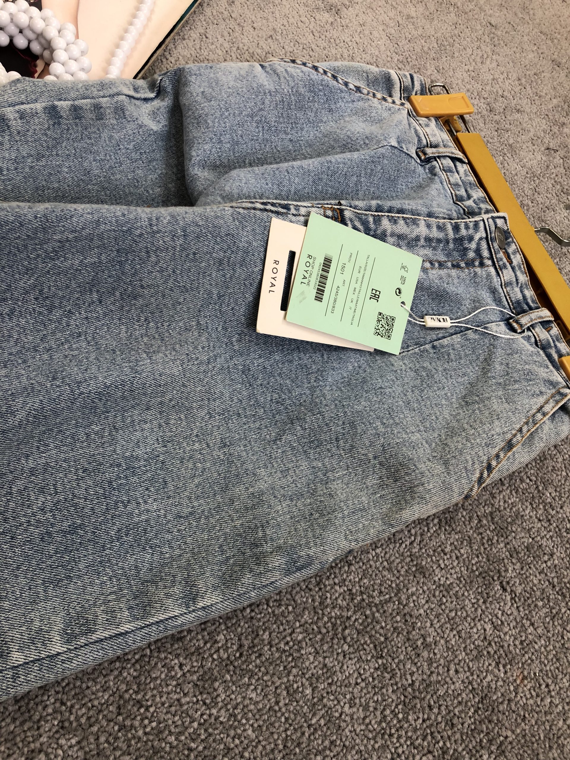 شلوار مام فیت ابی روشن (400665) - Image 3