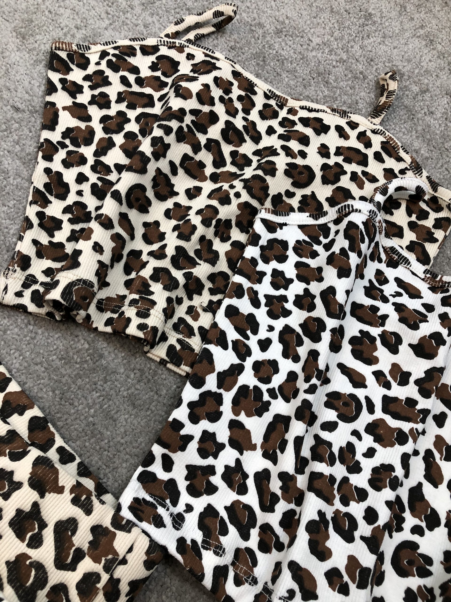 ست تاپ ودامن چین دار پلنگی(3743) - Image 2