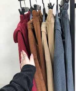 ست سوییشرت و اسلش مخمل کبریتی (3925) - تصویر 6