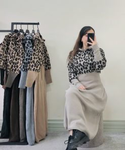 کفتان بافت پلنگی(3930) - تصویر 9