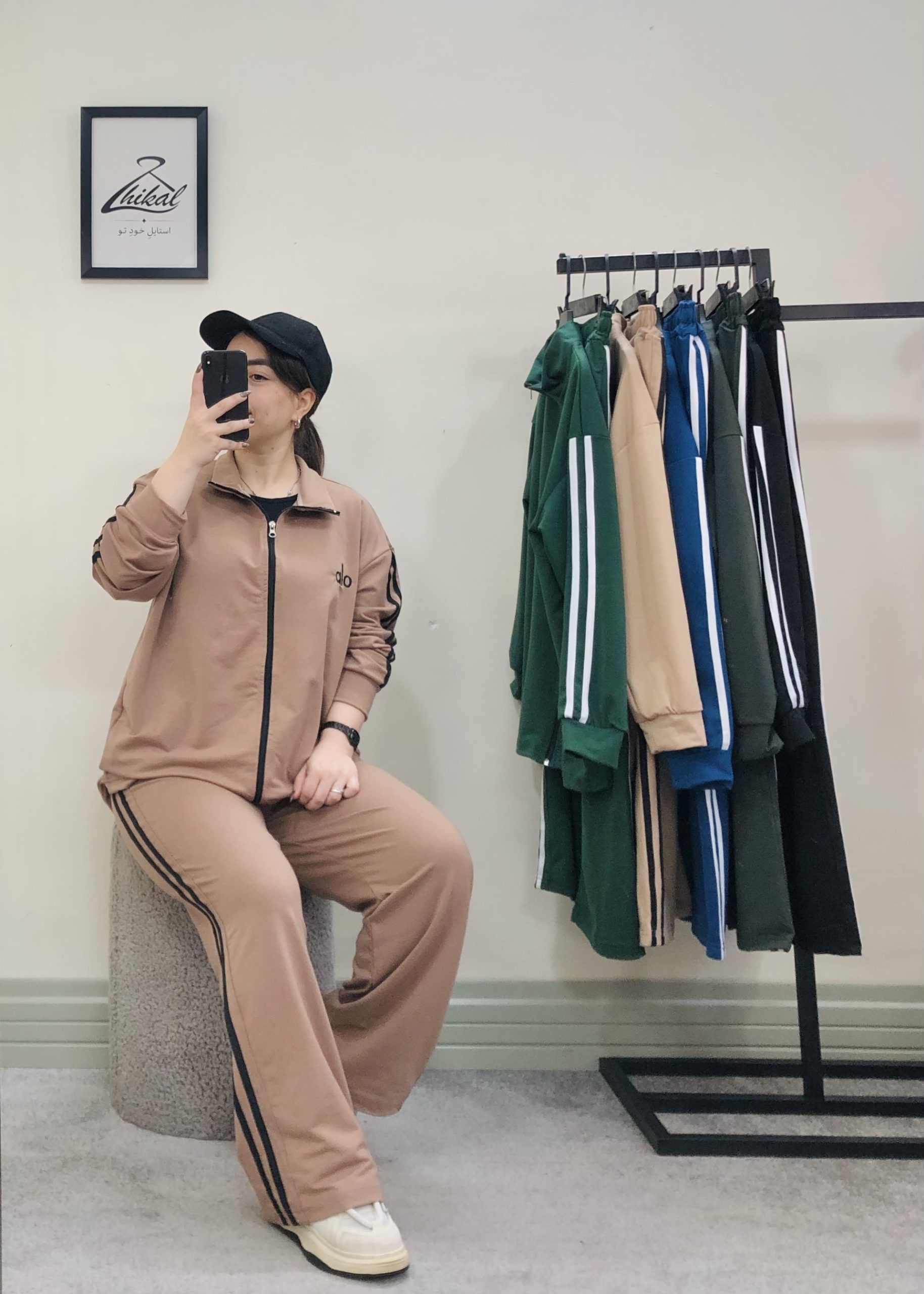 ست سوییشرت شلوار گلدوزی alo ر (3992) - تصویر 6